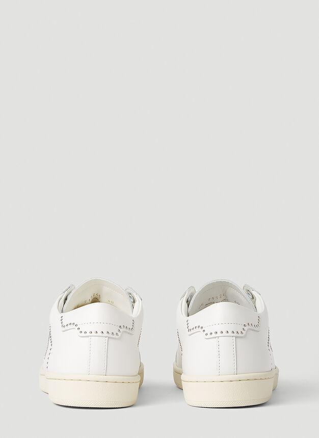 商品Yves Saint Laurent|SL 08 Studded Sneakers in White,价格¥4683,第6张图片详细描述