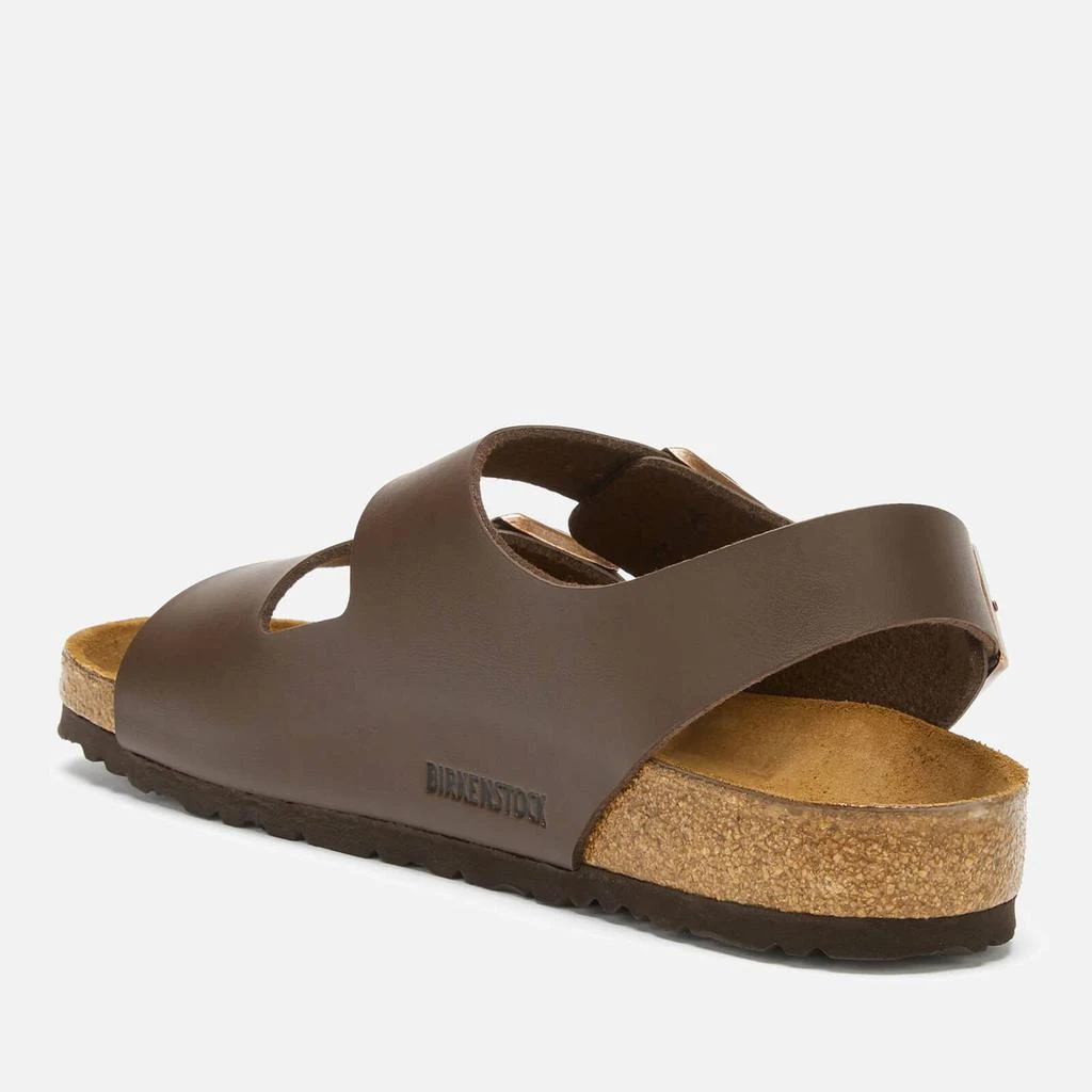 商品Birkenstock|Birkenstock Men's Milano Double 凉拖 - Dark Brown,价格¥373,第2张图片详细描述