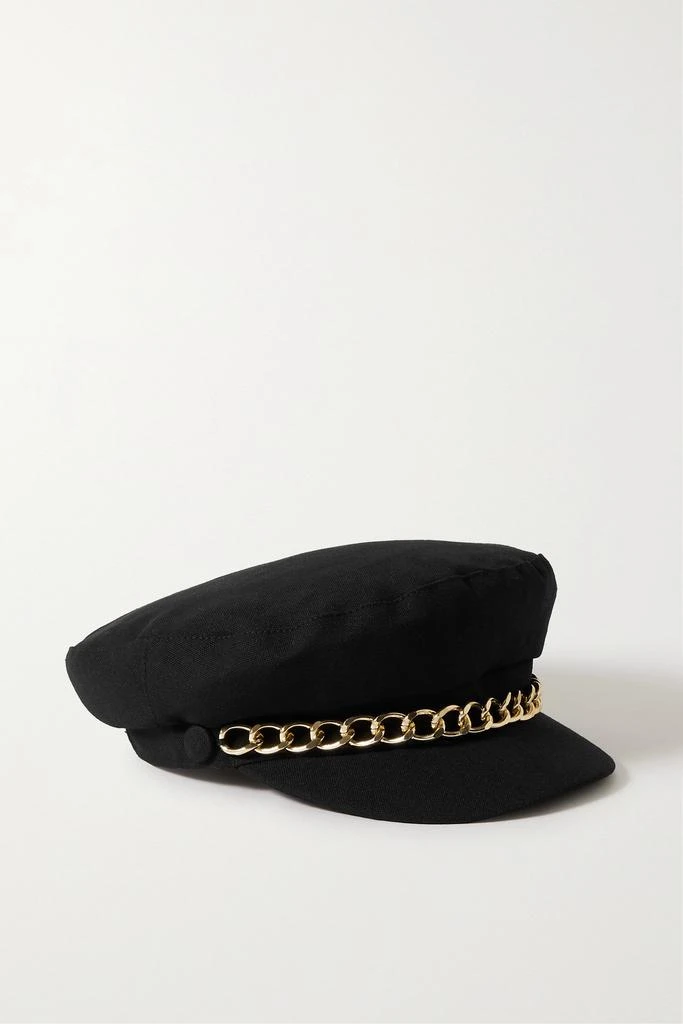 商品Eugenia Kim|Marina 链条缀饰亚麻报童帽,价格¥1140,第1张图片