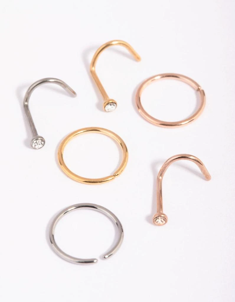 商品Lovisa|Titanium Nose Stud Pack,价格¥157,第1张图片