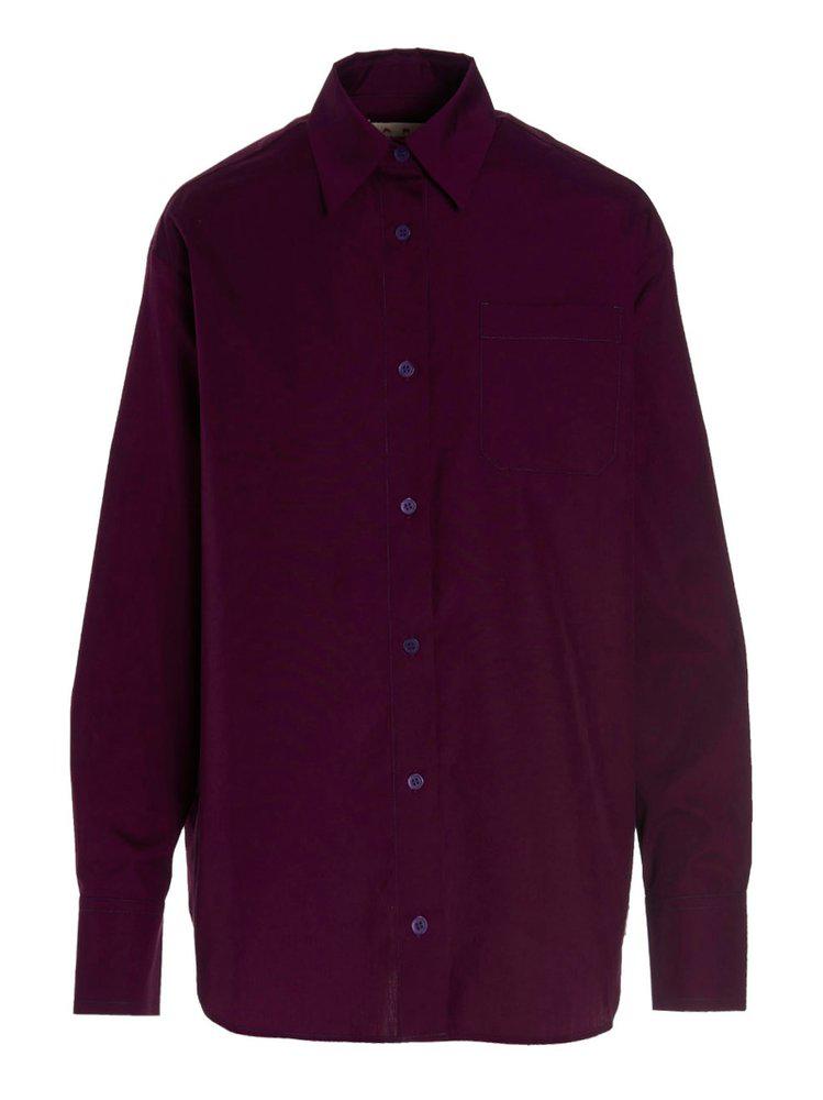Marni Buttoned Long-Sleeved Shirt商品第1张图片规格展示