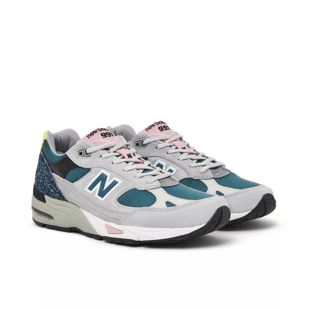 商品New Balance|男款 新百伦 991 休闲鞋 英产 银蓝色,价格¥1746,第4张图片详细描述