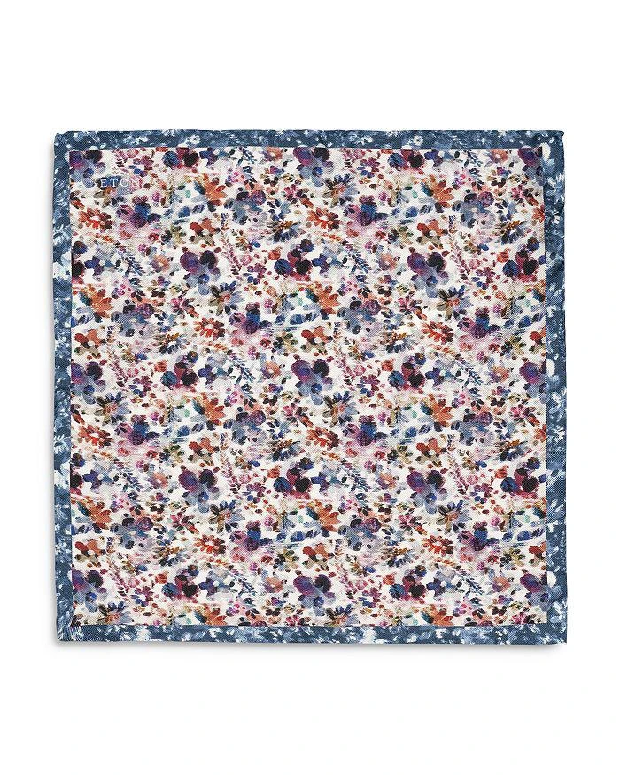 商品Eton|Floral Silk Pocket Square,价格¥678,第1张图片详细描述