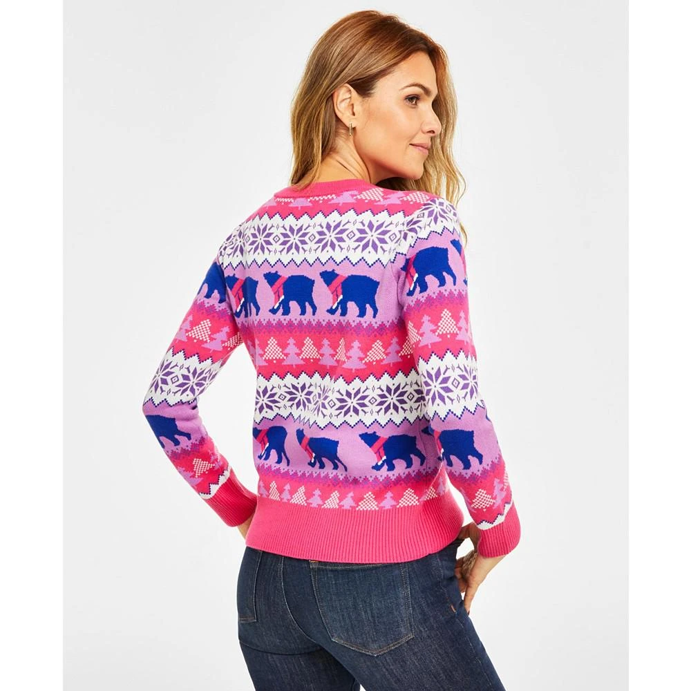 商品Charter Club|Holiday Lane Women's Santa Bear Sweater, Created for Macy's,价格¥188,第2张图片详细描述