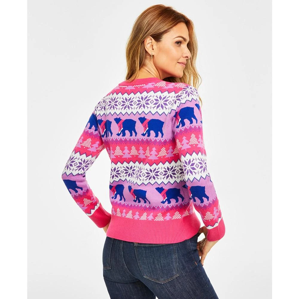 商品Charter Club|Holiday Lane Women's Santa Bear Sweater, Created for Macy's,价格¥131,第2张图片详细描述