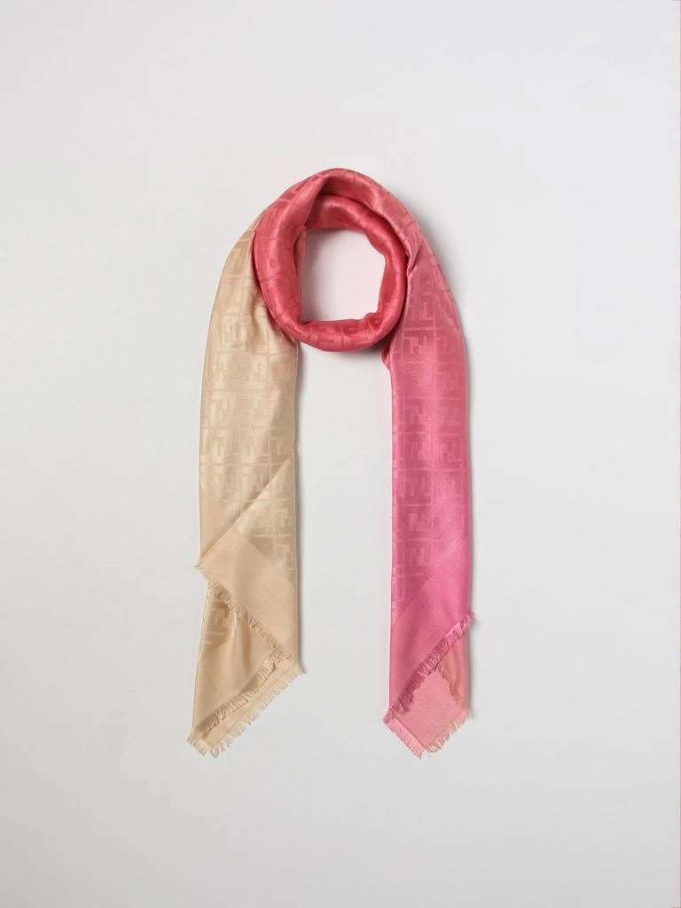 商品Fendi|Fendi scarf in silk blend with jacquard FF monogram,价格¥5010,第2张图片详细描述
