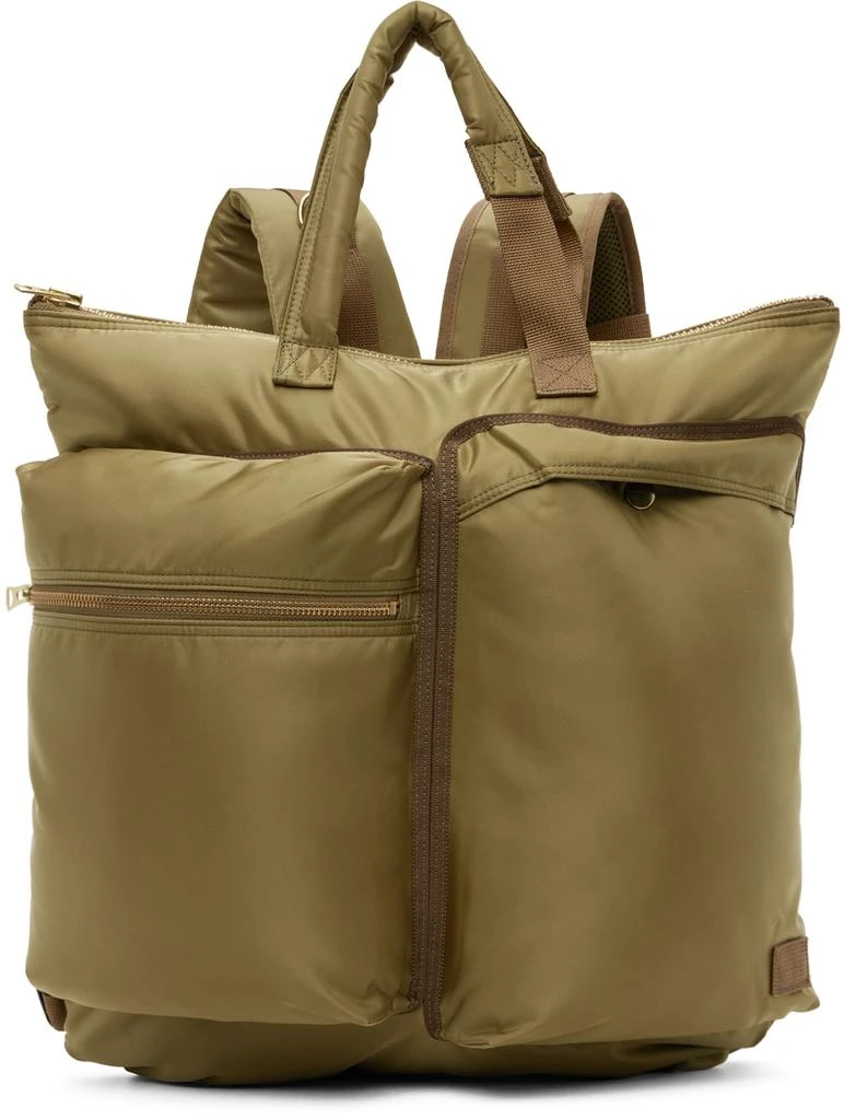 商品Sacai|Khaki PORTER Edition Helmet Backpack,价格¥3408,第1张图片