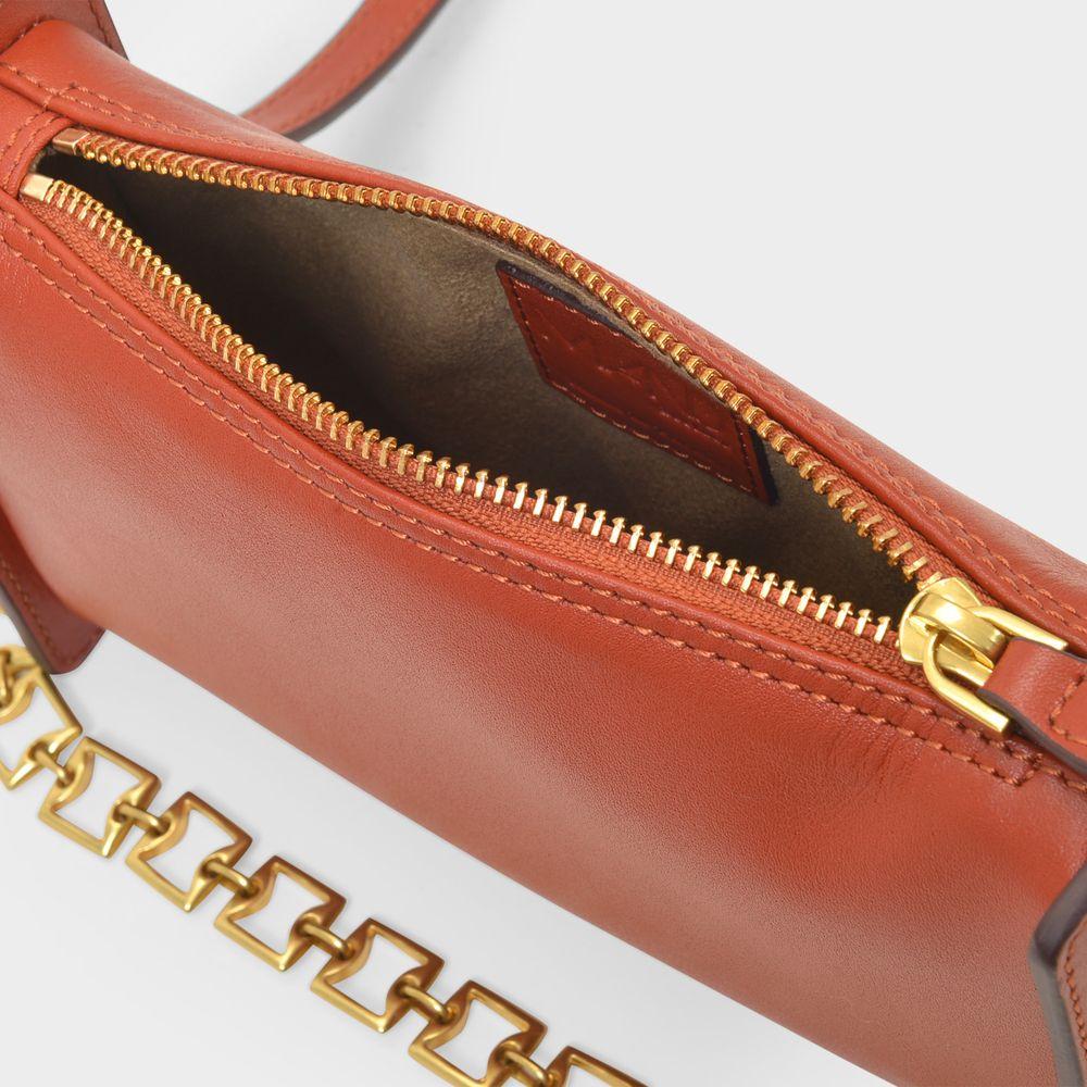 Mini Carmen Bag in Burgundy Leather商品第4张图片规格展示