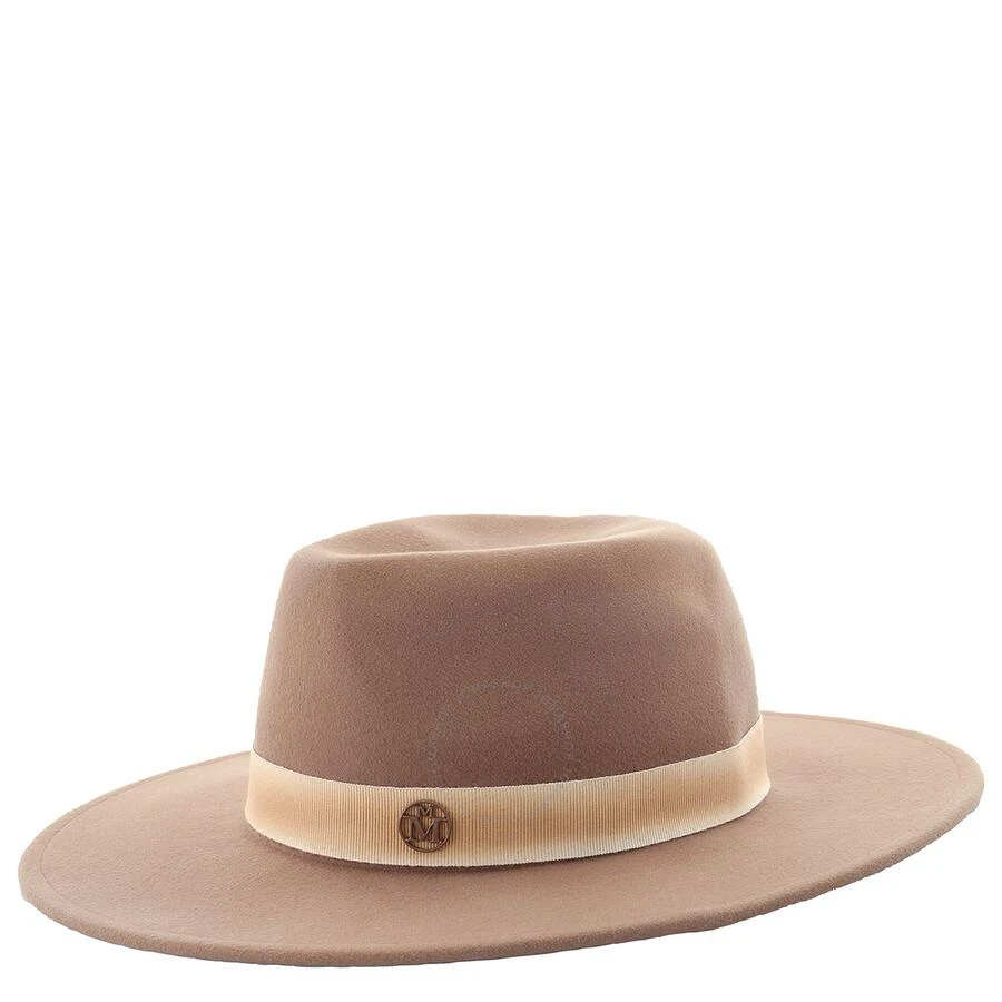 商品MAISON MICHEL|True Camel Kyra Iconic Wool Felt Fedora Hat,价格¥1459,第1张图片