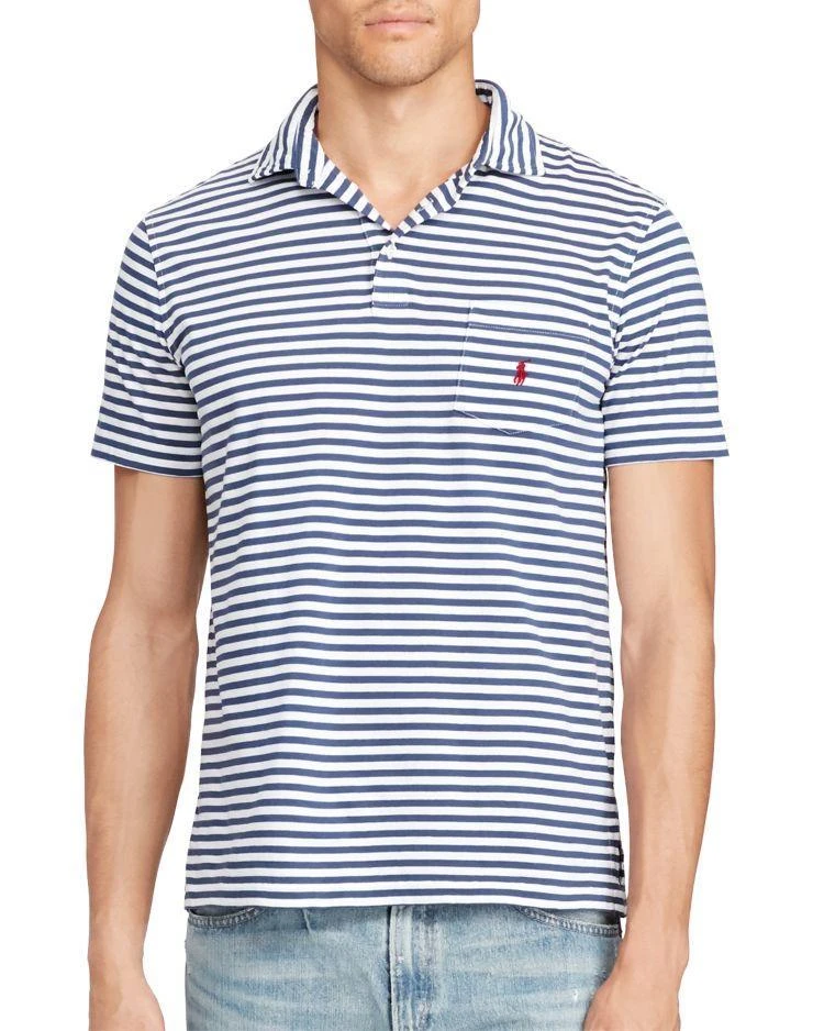 商品Ralph Lauren|Stripe Cotton Classic Fit Polo Shirt,价格¥312,第1张图片