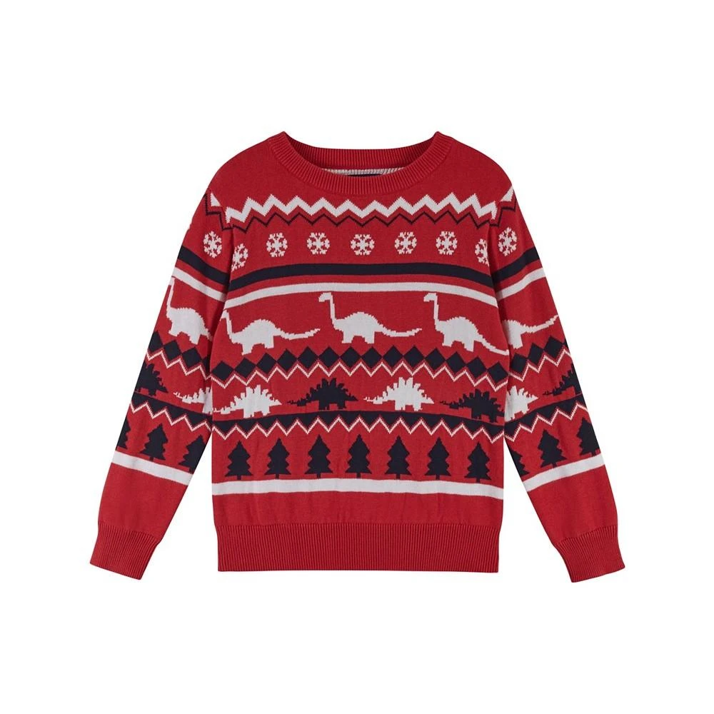 商品Andy & Evan|Toddler/Child Boys Red Holiday Sweater Set,价格¥431,第2张图片详细描述