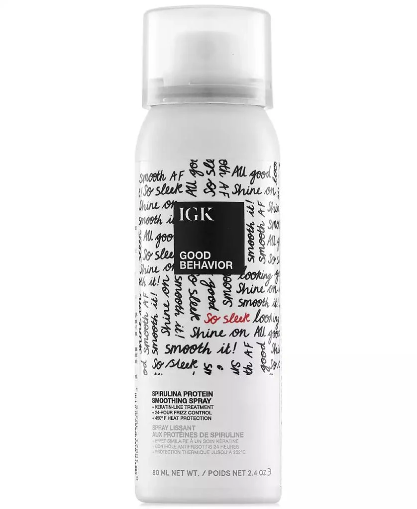 商品IGK Hair|Good Behavior Spirulina Protein Smoothing Spray - Travel Size,价格¥120,第1张图片