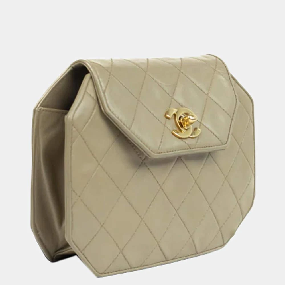 商品[二手商品] Chanel|CHANEL Vintage Shoulder bag in Beige Leather,价格¥17980,第2张图片详细描述