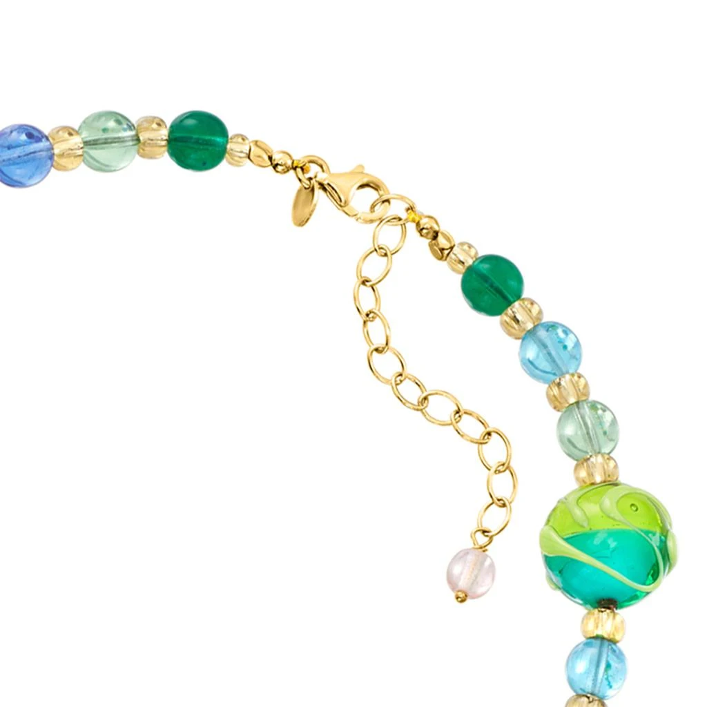 商品Ross-Simons|Ross-Simons Italian Multicolored Murano Glass Bead Necklace With 18kt Gold Over Sterling,价格¥1484,第4张图片详细描述