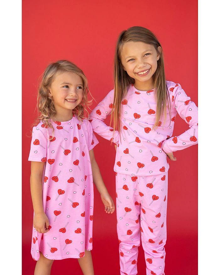 商品Lovey&Grink|Girls' Heart Pop Pajama Set - Baby, Little Kid,价格¥314,第4张图片详细描述