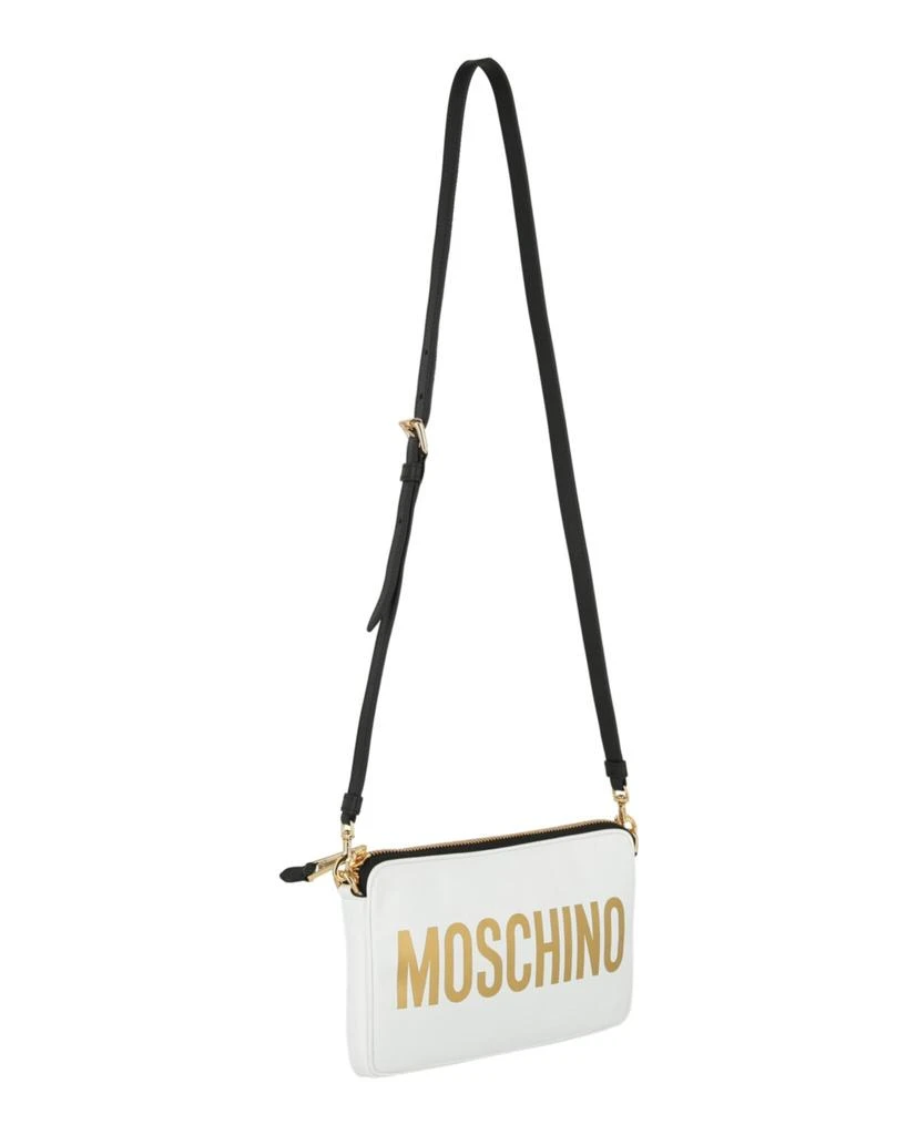 商品Moschino|Logo Leather Clutch Bag,价格¥3752,第4张图片详细描述