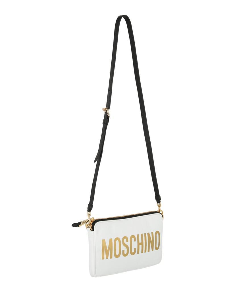 商品Moschino|Logo Leather Clutch Bag,价格¥3486,第6张图片详细描述