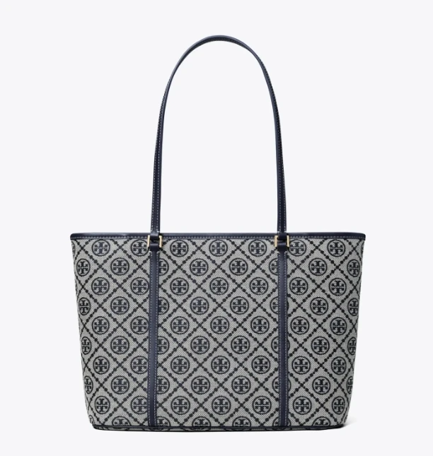 商品Tory Burch|汤丽伯奇女士T MONOGRAM拉链开合托特包单肩包子母包小号（香港仓发货）,价格¥2638,第1张图片