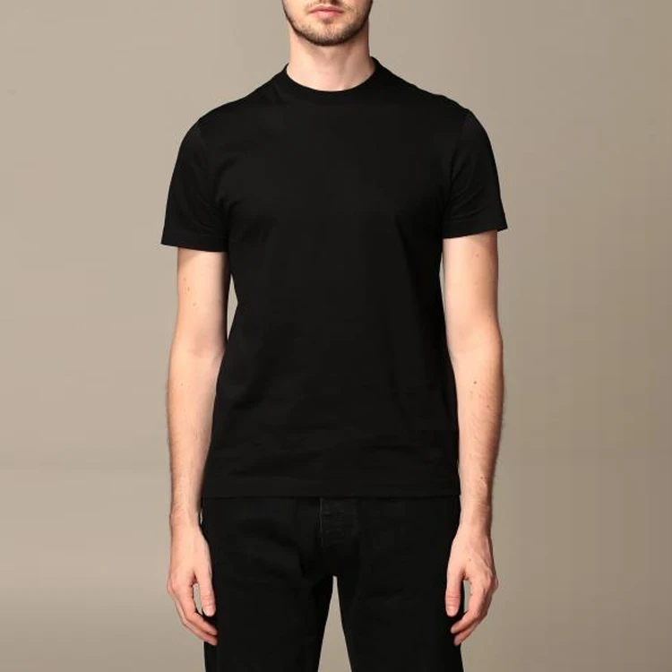 商品[国内直发] Prada|普拉达 圆领套头短袖T恤 男款 黑色,价格¥3301,第6张图片详细描述