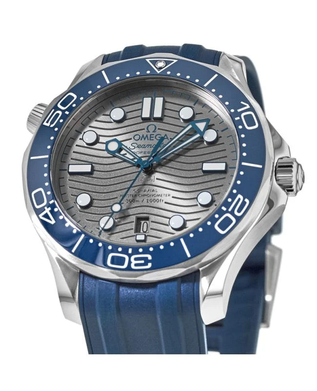 商品Omega|Omega Seamaster Diver 300M Grey Dial Rubber Strap Men's Watch 210.32.42.20.06.001,价格¥37494,第2张图片详细描述