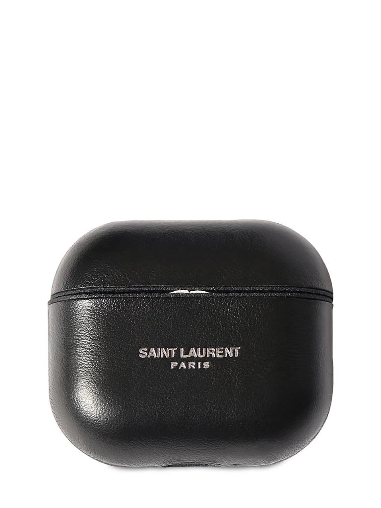 商品Yves Saint Laurent|Logo Leather Airpods 3 Case,价格¥2502,第1张图片