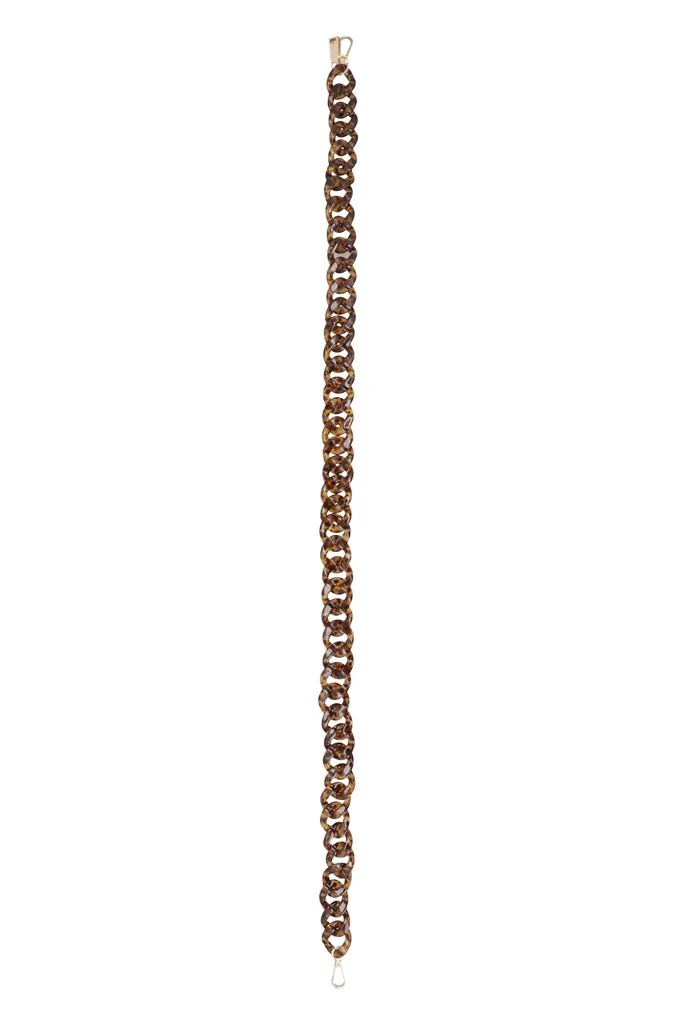 商品LA MILANESA|TORTOISESHELL CHAIN SHOULDER STRAP,价格¥416,第2张图片详细描述