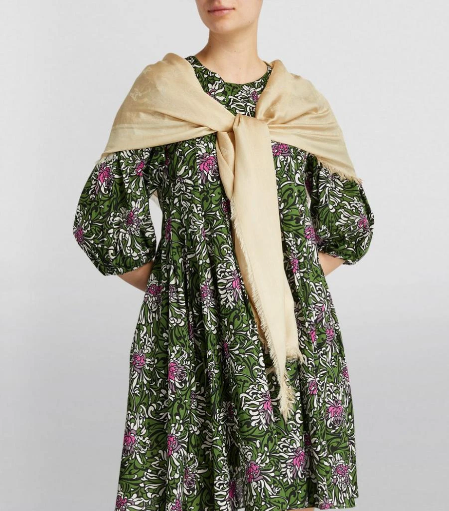 商品Max Mara|Monogram-Detail Scarf,价格¥1573,第5张图片详细描述