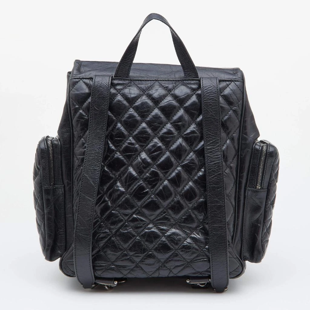 商品[二手商品] Chanel|Chanel Black Quilted Leather Casual Rock Backpack,价格¥17691,第4张图片详细描述
