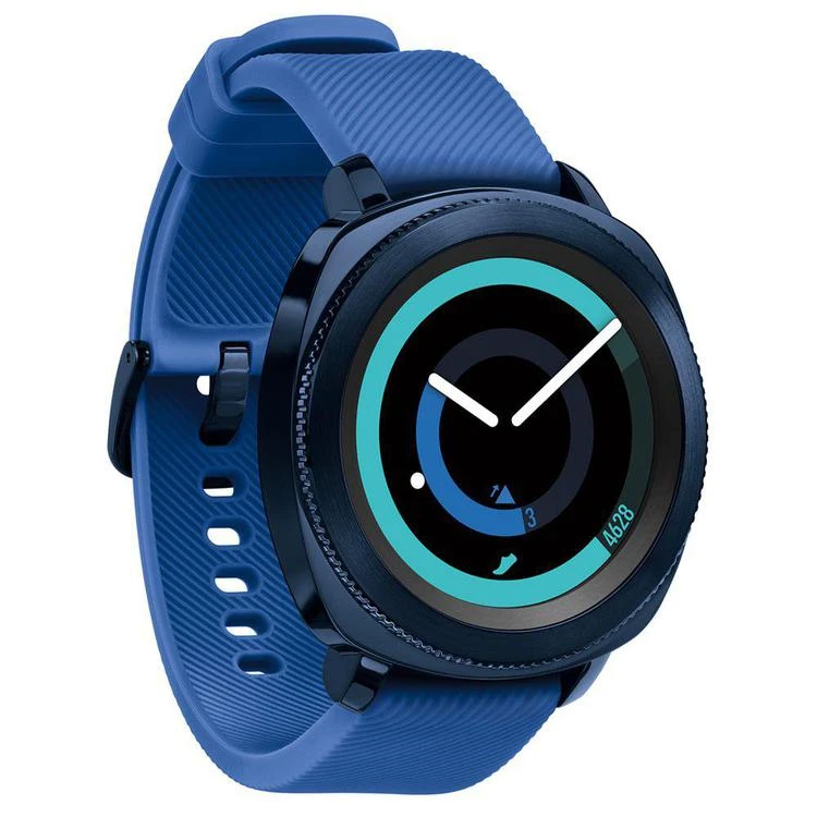 商品Samsung|Gear Sport Unisex Blue Rubber Strap Touchscreen Smart Watch 42.9mm,价格¥2242,第1张图片