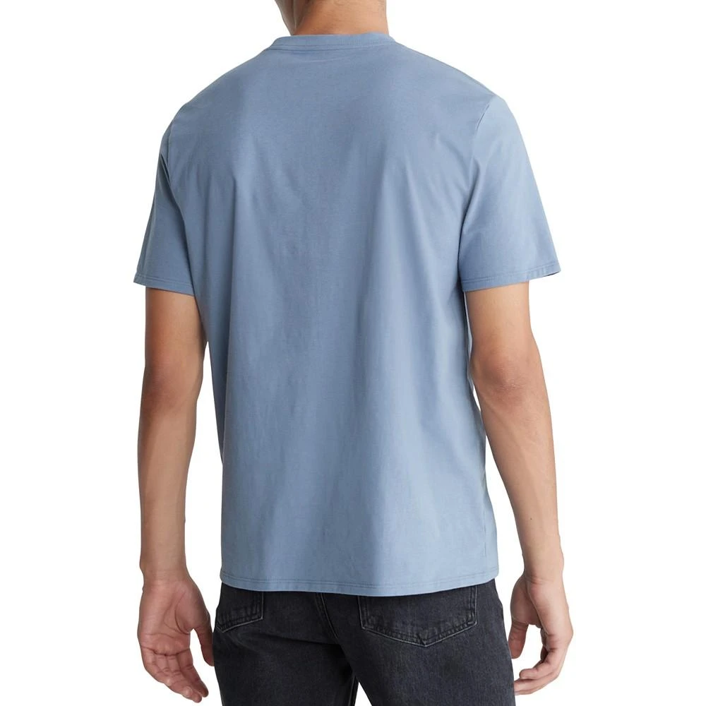 商品Calvin Klein|Men's Regular-Fit Cutoff Logo Cityscape Graphic T-Shirt,价格¥187,第2张图片详细描述