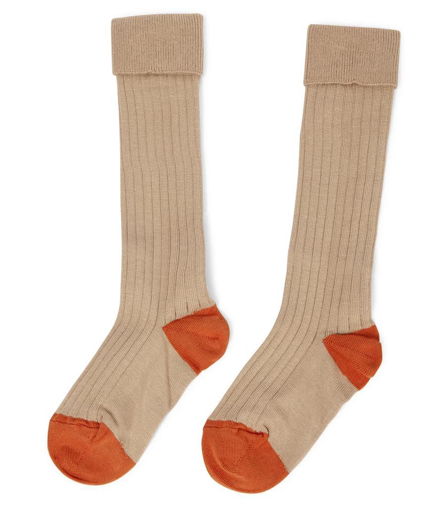 商品Caramel|Baby Child Rib棉质混纺袜子,价格¥166,第5张图片详细描述