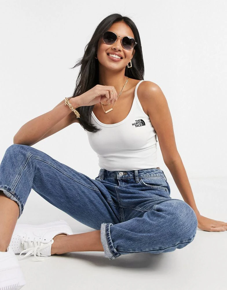 The North Face The North Face Cropped tank top in white Exclusive at ASOS 4