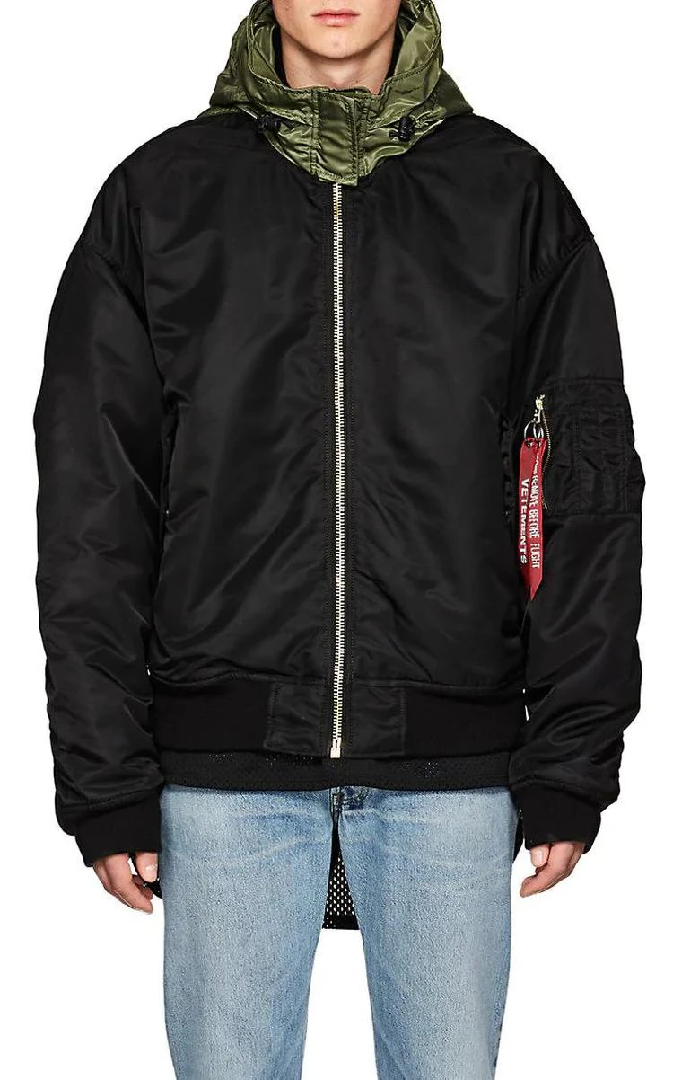 商品Vetements|Hooded Oversized Bomber Jacket,价格¥10603,第5张图片详细描述