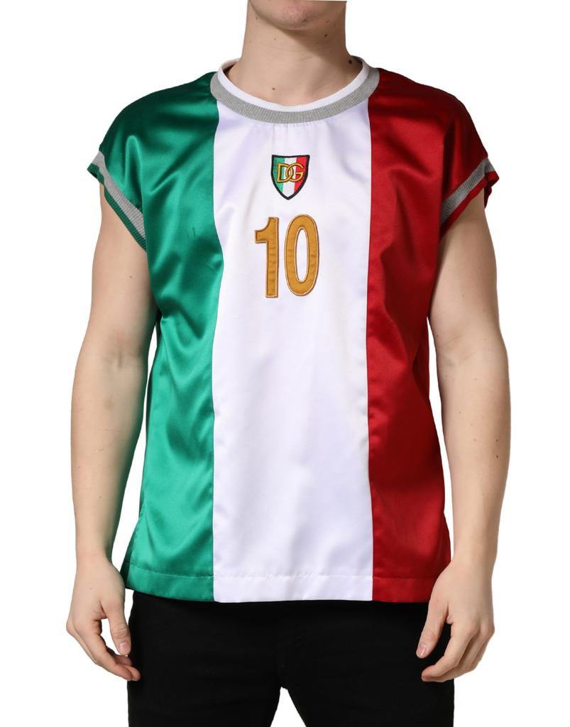 T-shirt de alças para homem Italia DG Logo em cetim image 2