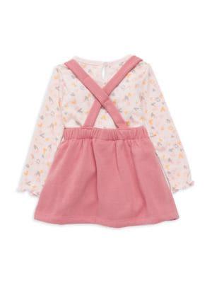 Baby Girl's 3 Piece Logo Top, Dress & Brief Set商品第2张图片规格展示