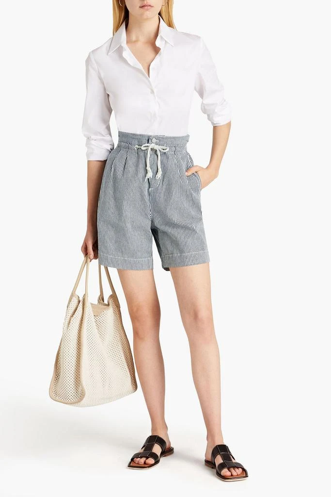商品ba&sh|Osiris embroidered striped cotton-blend jacquard shorts,价格¥277,第2张图片详细描述