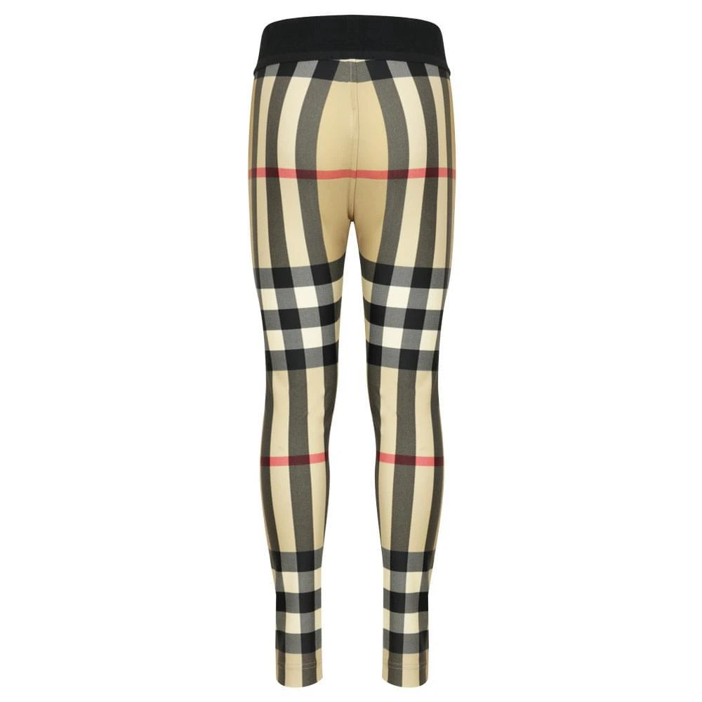 商品Burberry|Beige Gina Oversized Check Leggings,价格¥1762,第3张图片详细描述