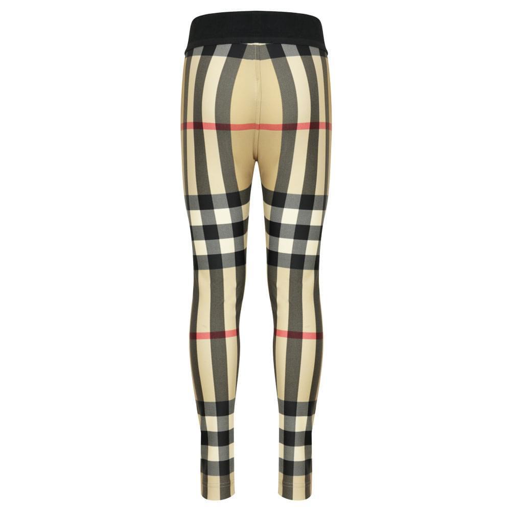 商品Burberry|Beige Gina Oversized Check Leggings,价格¥1589,第5张图片详细描述