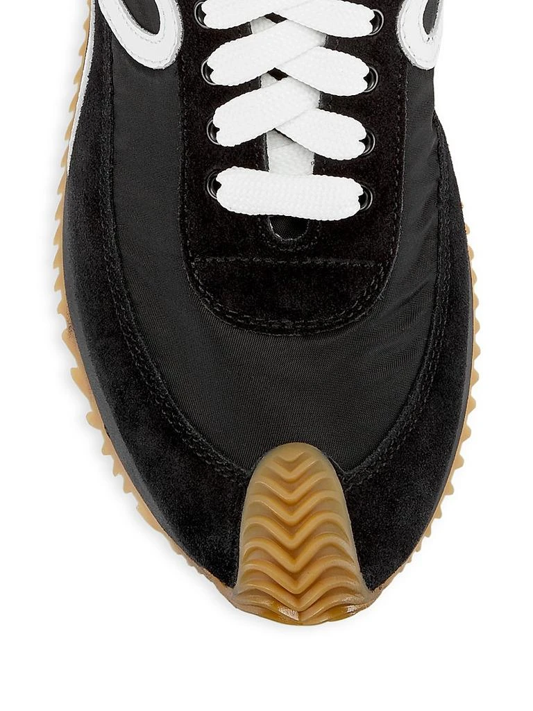 商品Loewe|Women's Flow Runner Mix Leather Sneakers,价格¥5914,第4张图片详细描述
