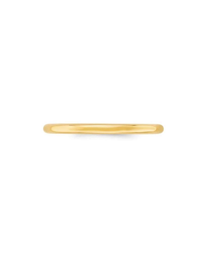 Men's 2mm Comfort Fit Band Ring in 14K Yellow Gold 商品