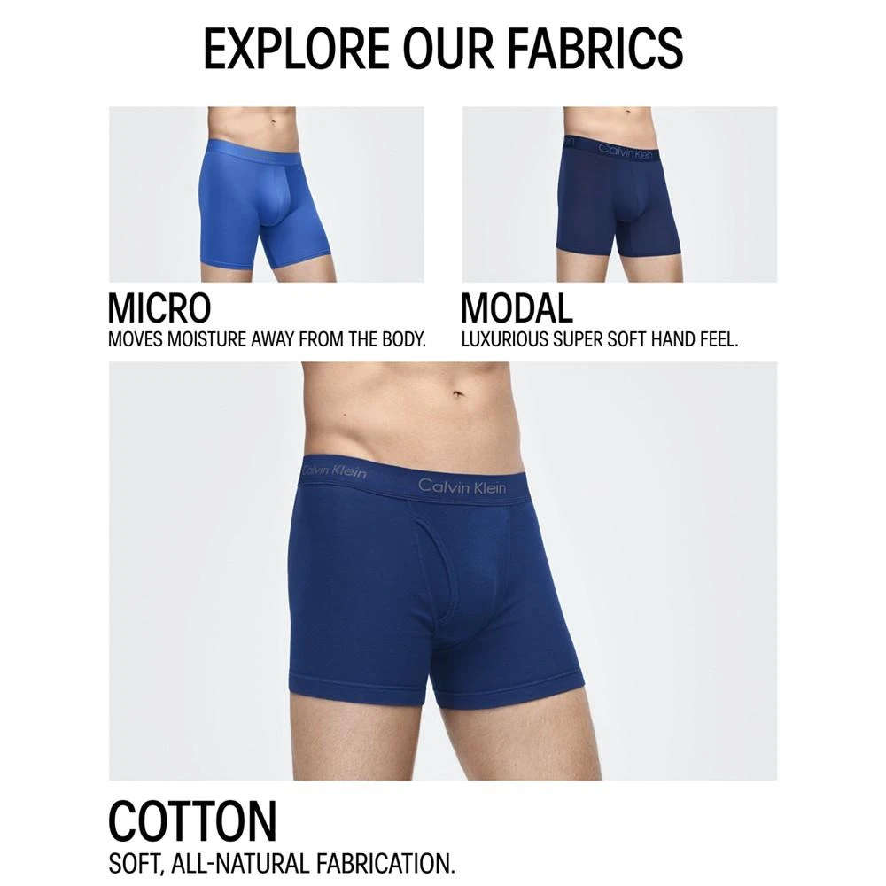 商品Calvin Klein|男士经典纯棉四角裤5件套,价格¥549,第5张图片详细描述