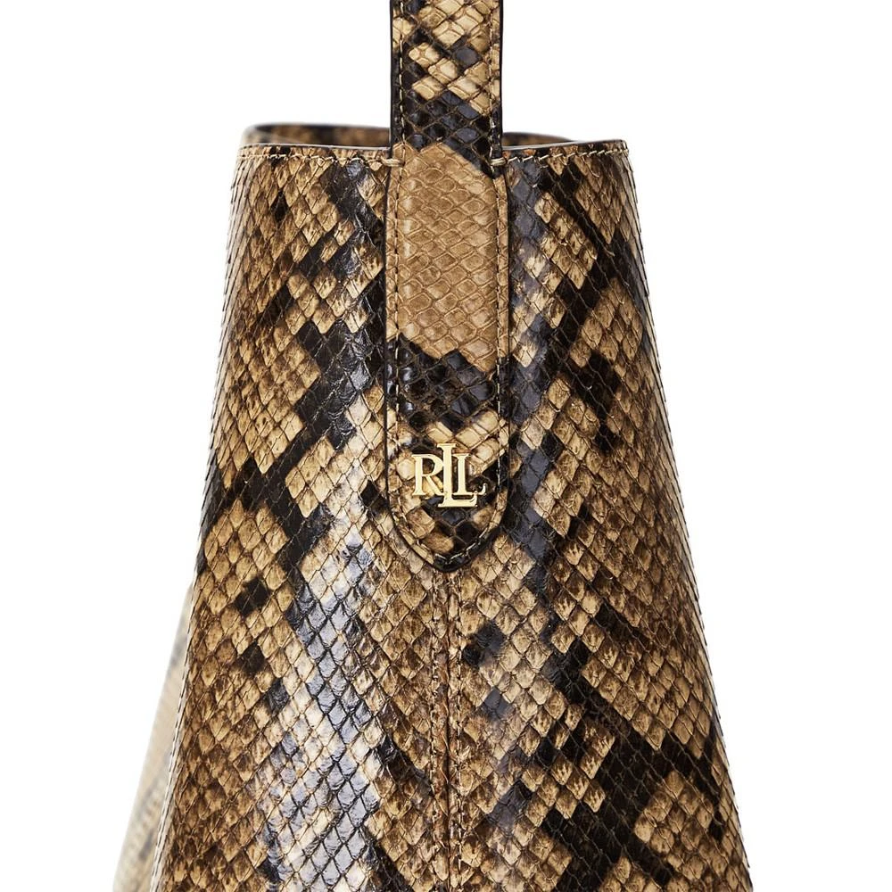 商品Ralph Lauren|Faux-Snakeskin Leather Large Kassie Shoulder Bag,价格¥3857,第3张图片详细描述