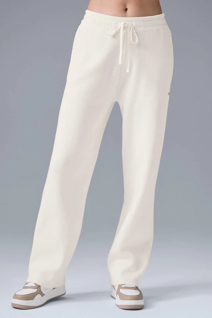 商品Alo|Scholar Straight Leg Sweatpant - Ivory,价格¥1263,第1张图片