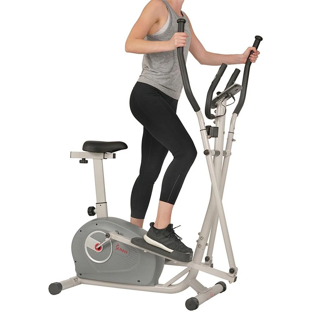 商品Sunny Health & Fitness|2 in 1 Magnetic Elliptical Upright Bike, Sf-E3903,价格¥4100,第2张图片详细描述