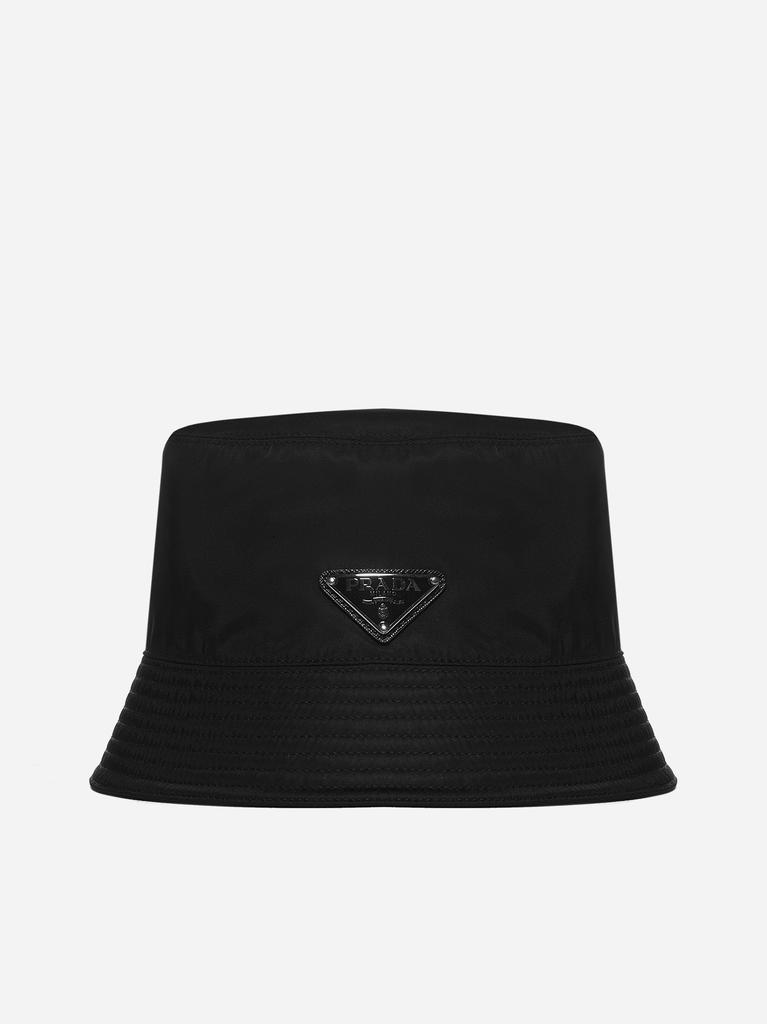 Logo-plaque Re-nylon bucket hat商品第1张图片规格展示