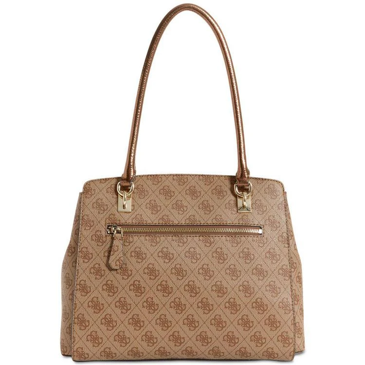 商品GUESS|Sibyl Signature Large Girlfriend Satchel,价格¥569,第4张图片详细描述