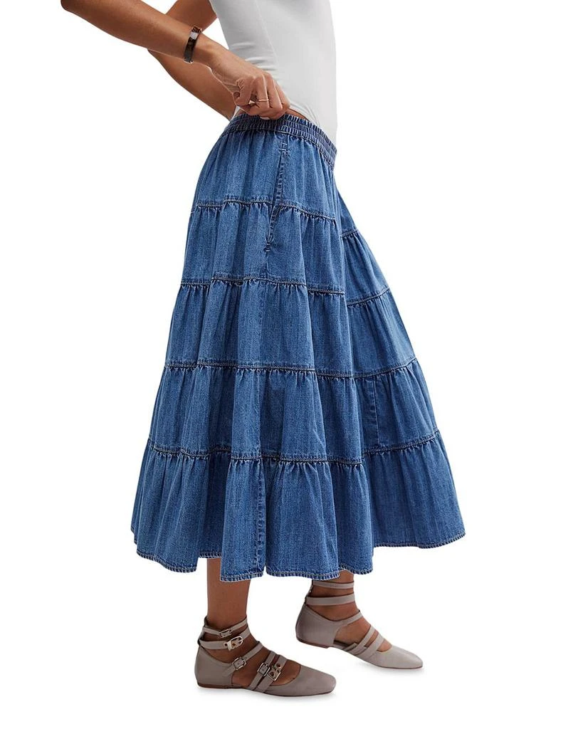 Full Swing Chambray Midi Skirt 商品