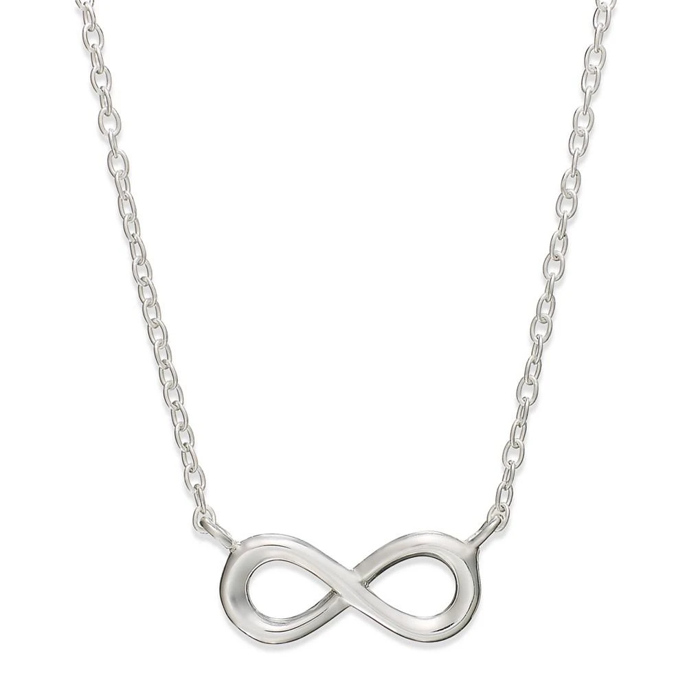 商品Unwritten|Mini Infinity Pendant Necklace in Sterling Silver,价格¥113,第1张图片