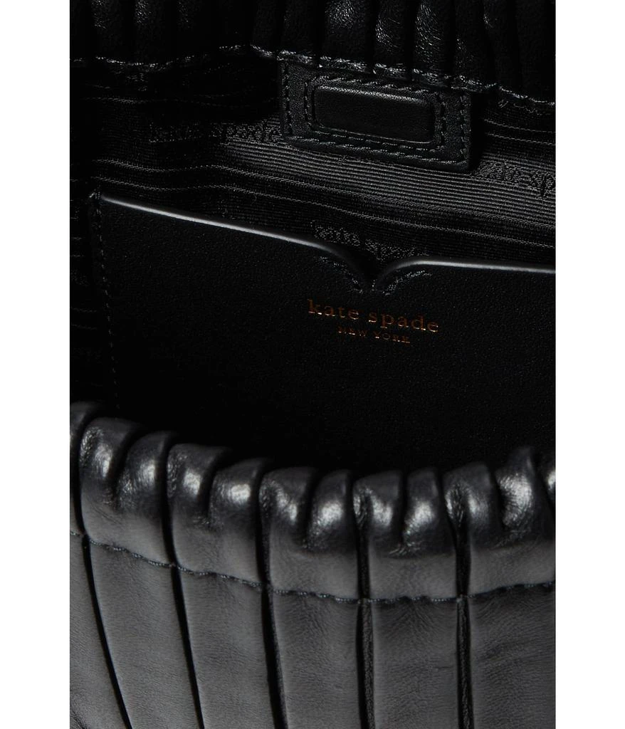 商品Kate Spade|Meringue Pleated Smooth Nappa Leather Small Crossbody,价格¥2923,第3张图片详细描述