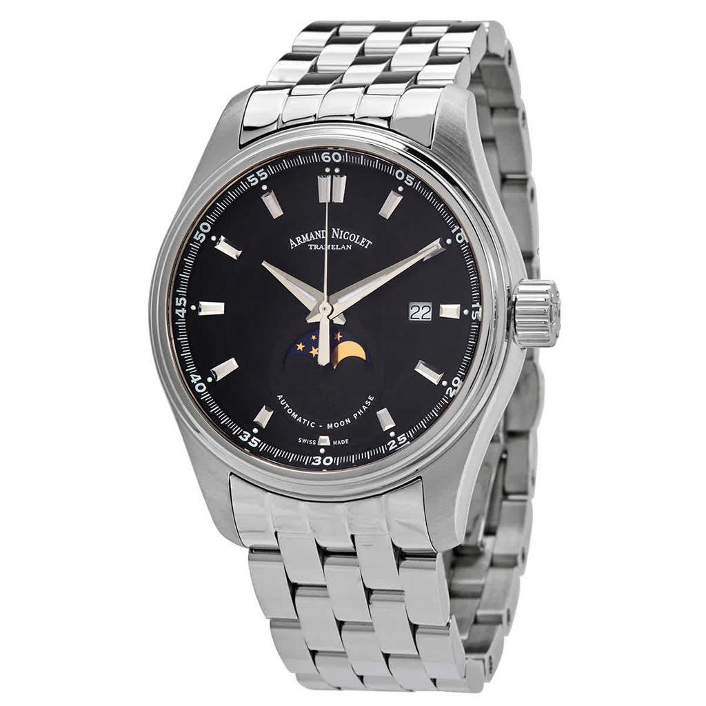 商品Armand Nicolet|Armand Nicolet MH2 Automatic Black Dial Mens Watch A640L-NR-MA2640A,价格¥5524,第1张图片